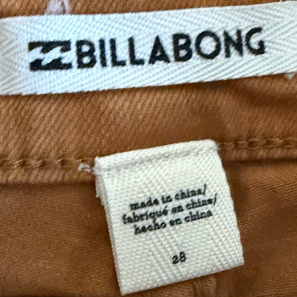Billabong Women's Sz 28 Buttoned Up Distressed Wild Honey Denim Cut-Off Shorts - Picture 3 of 3